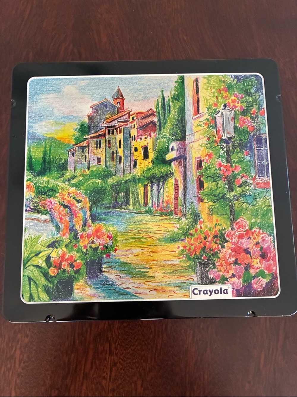 Crayola Colorful Village Art Puzzle Tin